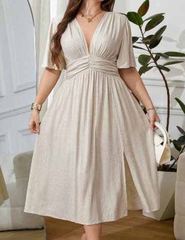 Rochie medie SHEIN CURVE, bej