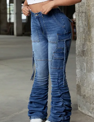 Blugi SHEIN CURVE, albastru