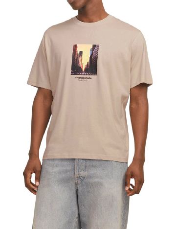 Tricou Jack&Jones, crem