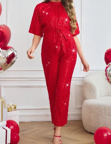 Salopeta SHEIN Maternity, rosu