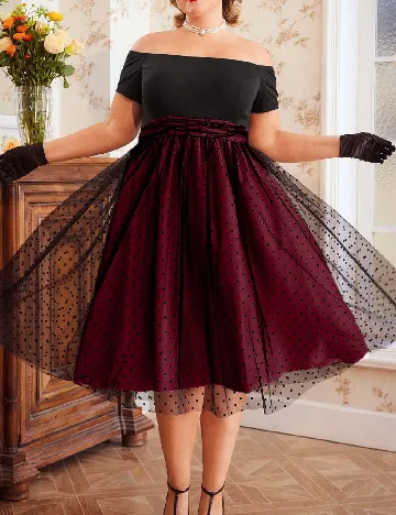 Rochie medie SHEIN CURVE, negru