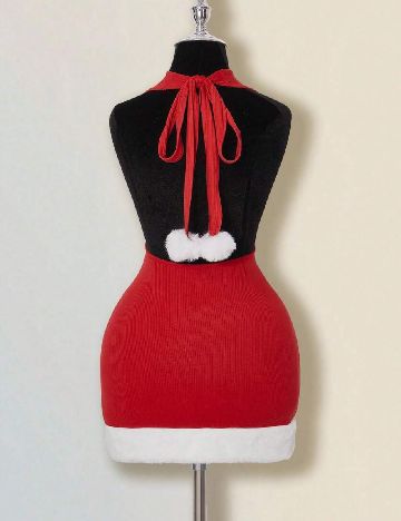 Rochie scurta SHEIN, rosu