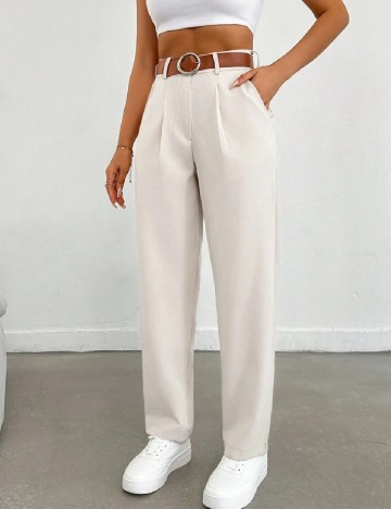 Pantaloni SHEIN, alb