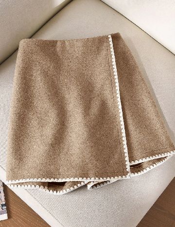 Fusta pantalon SHEIN CURVE, bej