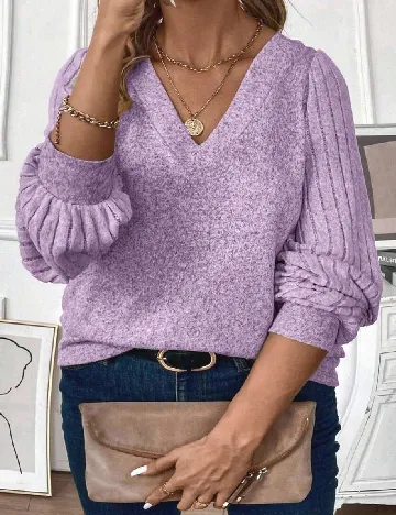 Bluza SHEIN CURVE, mov