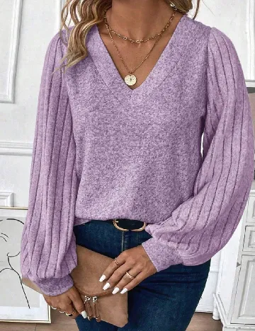 Bluza SHEIN CURVE, mov