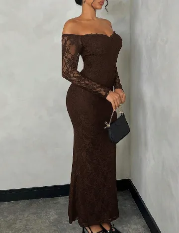 Rochie lunga SHEIN, maro