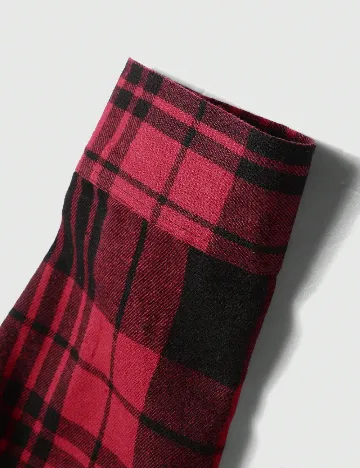 Camasa SHEIN Plus Size Men, rosu/negru