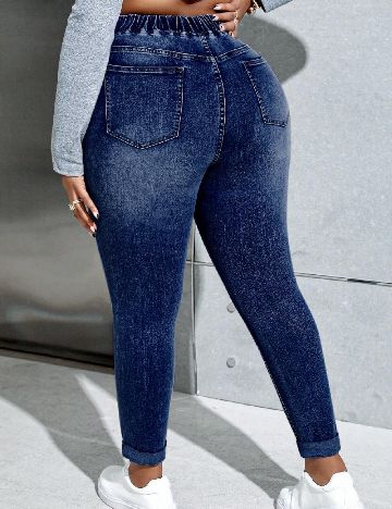 Blugi SHEIN CURVE, bleumarin