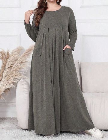 Rochie lunga SHEIN CURVE, gri