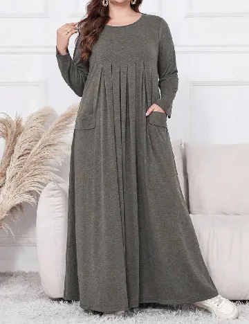 Rochie lunga SHEIN CURVE, gri