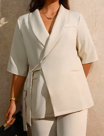 Sacou SHEIN CURVE, crem