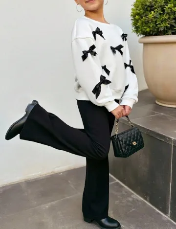 Compleu Shein Kids, alb/negru