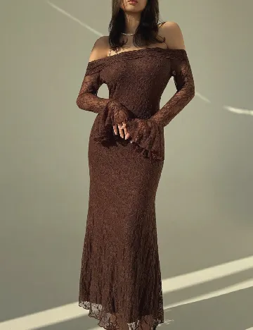 Rochie lunga SHEIN, maro