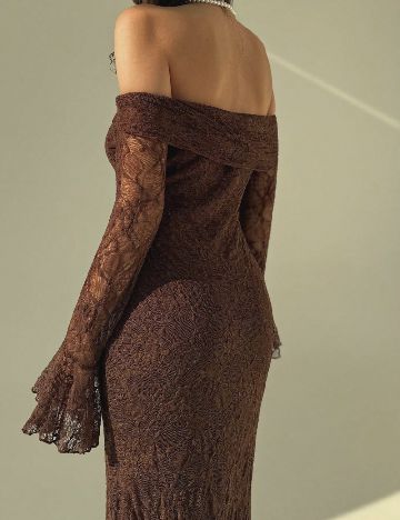 Rochie lunga SHEIN, maro