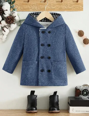 Jacheta de ploaie Shein Kids, albastru