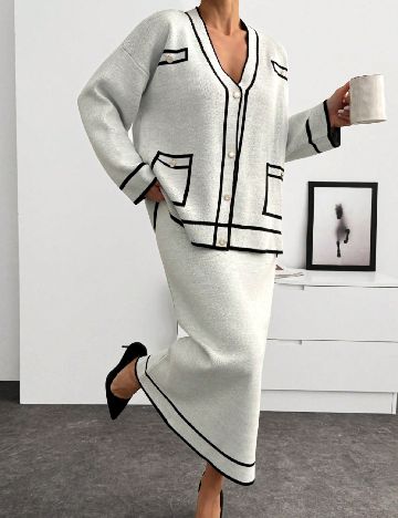 Compleu SHEIN, gri deschis