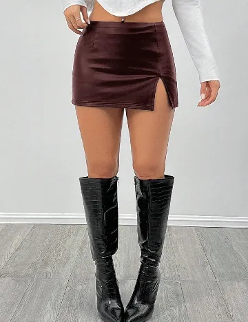 Fusta SHEIN CURVE, visiniu