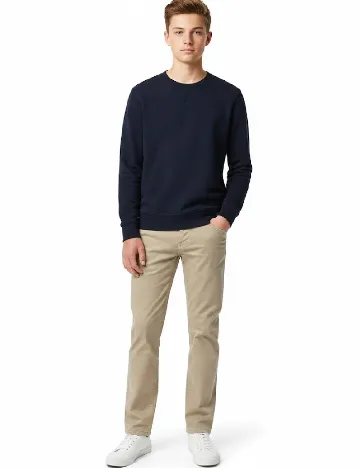 Pantaloni Zara, crem