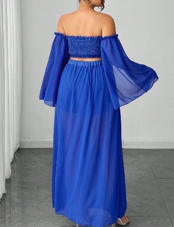 Compleu SHEIN CURVE, albastru