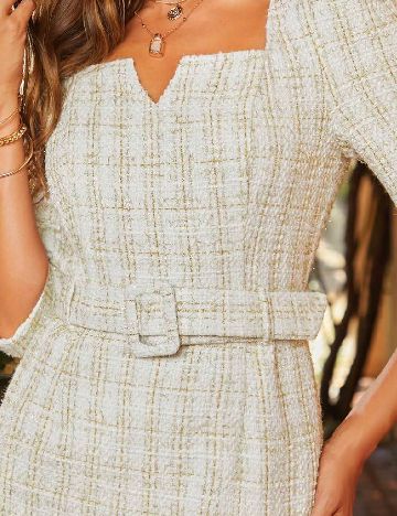 Rochie medie SHEIN, alb