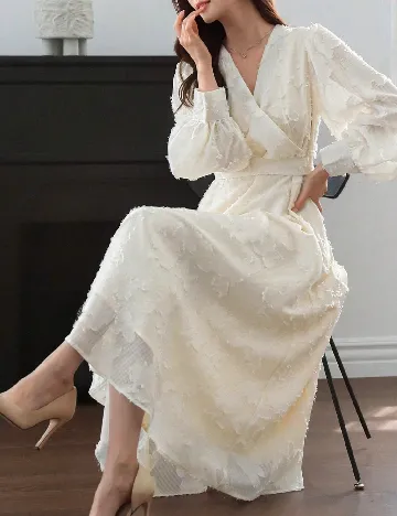 Rochie medie Dazy, galben