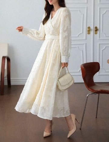 Rochie medie Dazy, galben