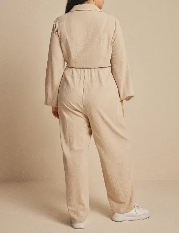 Salopeta SHEIN CURVE, crem