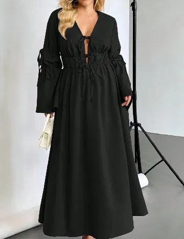 Rochie lunga SHEIN CURVE, negru