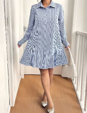 Rochie scurta SHEIN CURVE, albastru