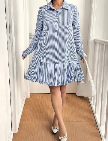 Rochie scurta SHEIN CURVE, albastru