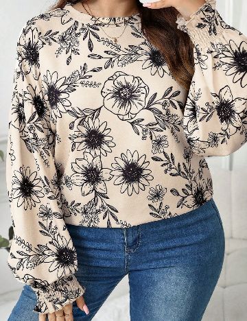 Bluza SHEIN CURVE, crem