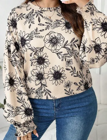 Bluza SHEIN CURVE, crem