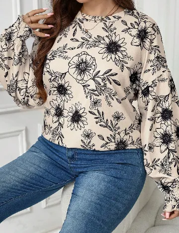 Bluza SHEIN CURVE, crem