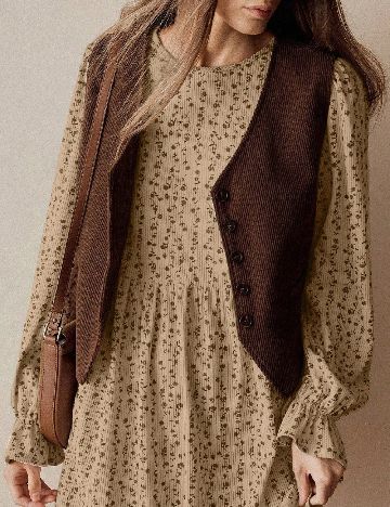 Rochie scurta SHEIN, maro