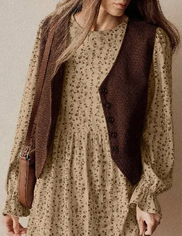 Rochie scurta SHEIN, maro