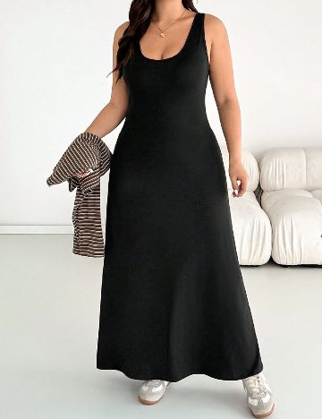 Compleu SHEIN CURVE, maro/negru