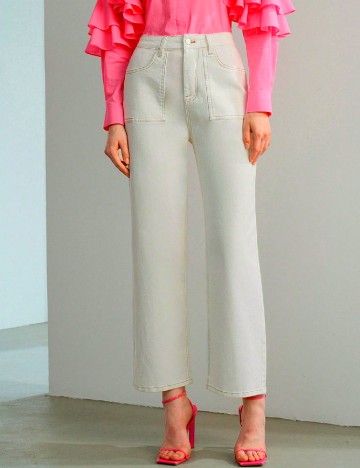 Blugi MOTF, ecru