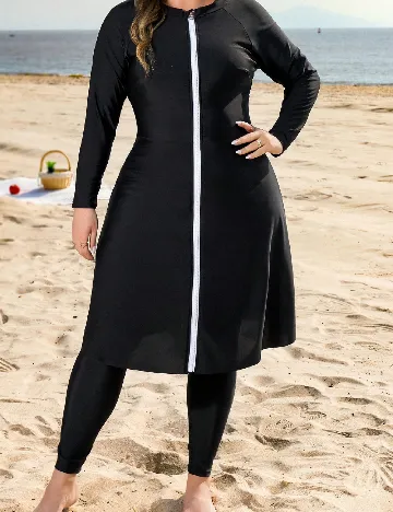 Costum de baie SHEIN CURVE, negru