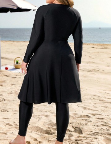 Costum de baie SHEIN CURVE, negru