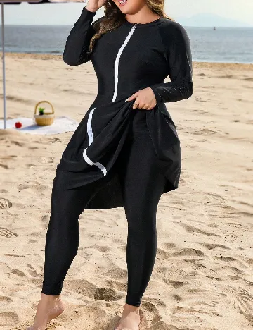 Costum de baie SHEIN CURVE, negru