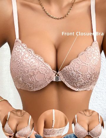 Sutien SHEIN, roz pudra