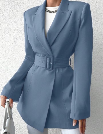 Sacou SHEIN, albastru