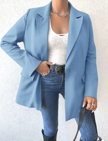 Sacou SHEIN, albastru