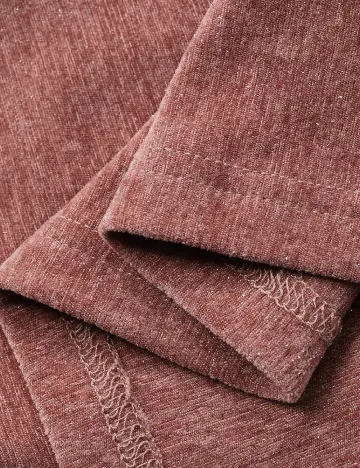 Rochie medie Dazy, roz pudra inchis