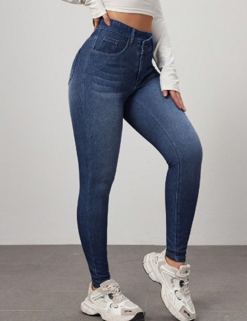 Pantaloni SHEIN, albastru