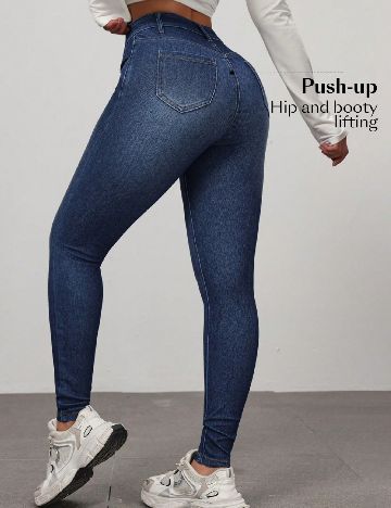 Pantaloni SHEIN, albastru