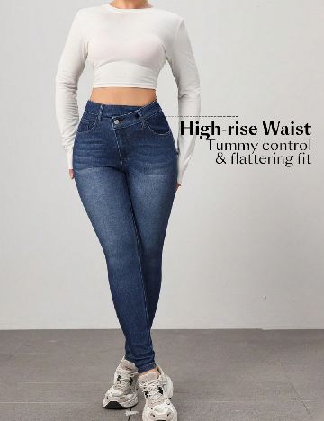 Pantaloni SHEIN, albastru