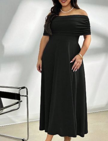 Rochie lunga SHEIN CURVE, negru