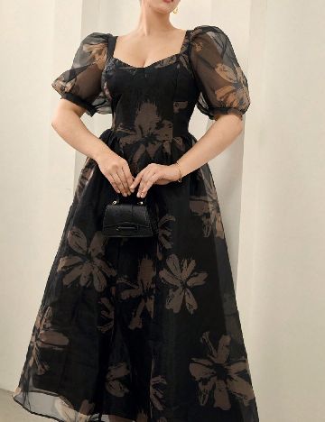 Rochie medie SHEIN CURVE, negru